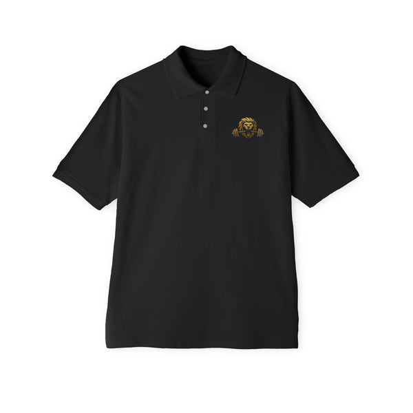 Iron Lion Embroidered Polo — Men's Classic Golf/Work Shirt