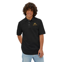 Iron Lion Embroidered Polo — Men's Classic Golf/Work Shirt