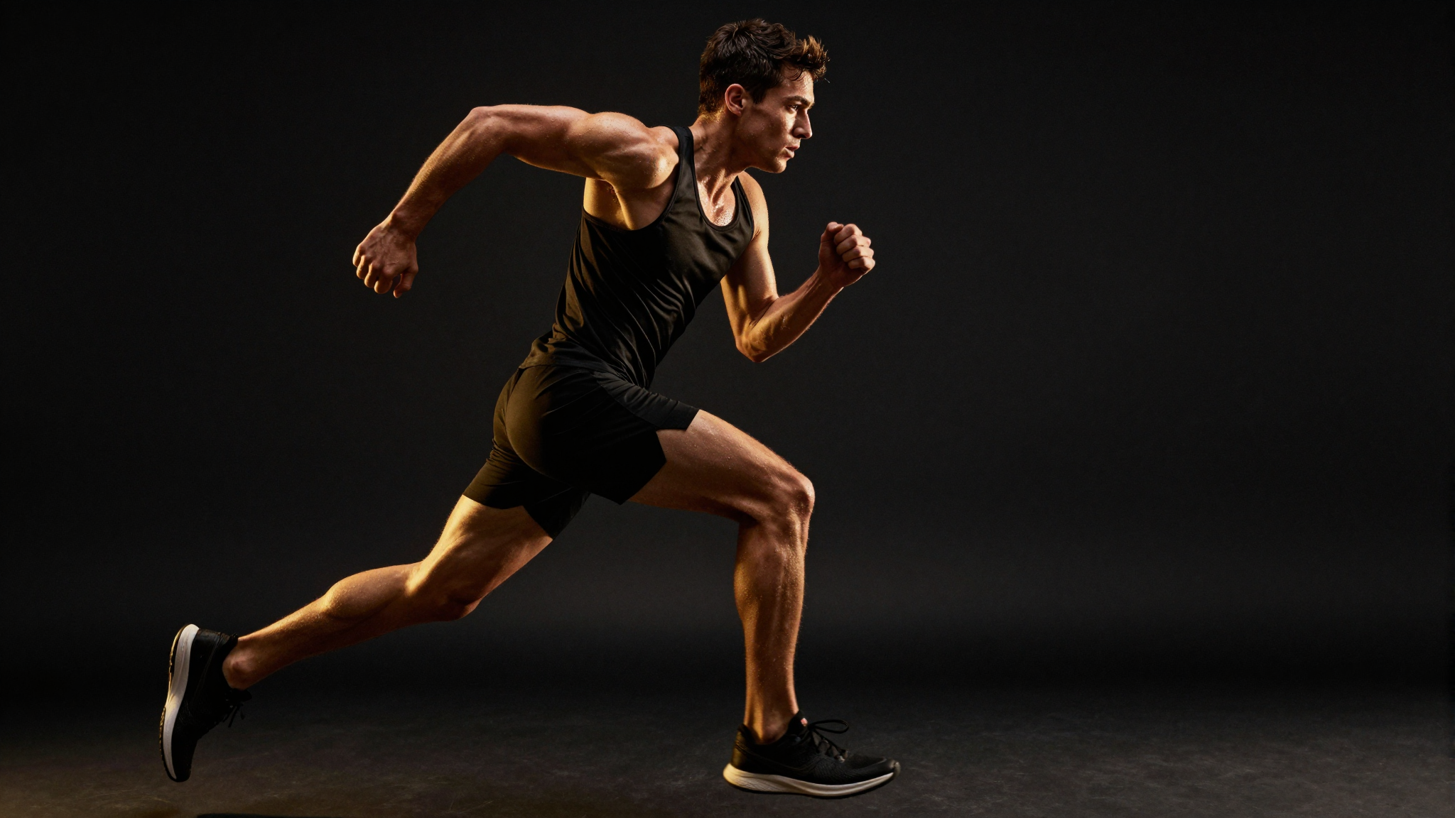Iron Lion - runner, black and gold